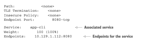 Thông tin port được expose