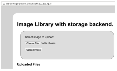 Giao diện web của ứng dụng app-cli